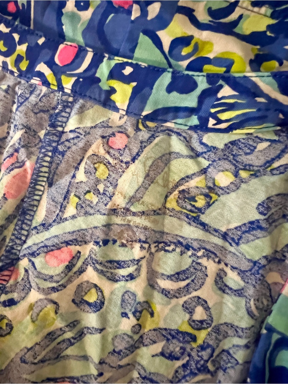 Lilly Pulitzer Amina V-neck Blue Multi Paisley Print Sleeveless Dress Size Small - Picture 6 of 13